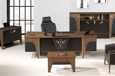 Furnish Sümenli Makam Takımı 240Cm - küçük detay görsel 2 - Yönetici Takımları