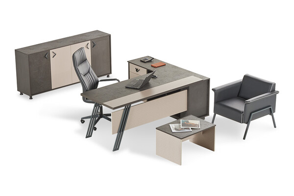 garneta metal ayaklı yönetici takımı