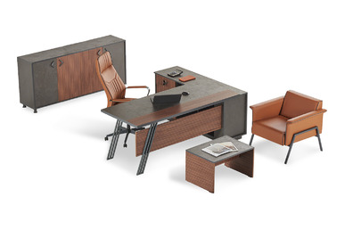 garneta metal ayaklı yönetici takımı - küçük detay görsel 2