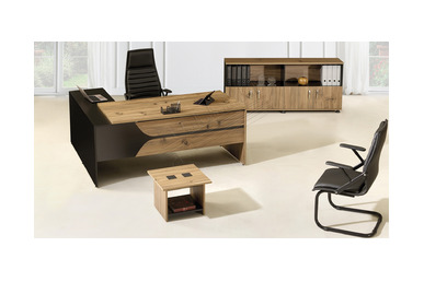 Grana Çift Renk Ahşap Tasarım Ofis Takımı 180cm - Yönetici Takımları