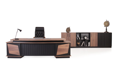 Korin Yönetici Masası Takımı 260cm - küçük detay görsel 2 - Yönetici Takımları