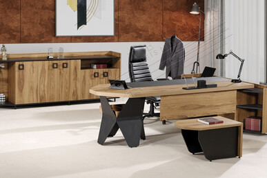 livorno askılıklı ahşap yönetici takımı