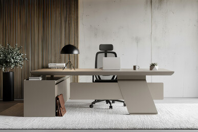 Lonera Metal Ayaklı Modern Yönetici Ofis Mobilyası