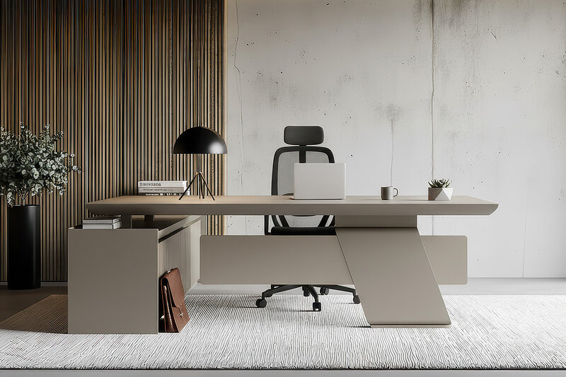 Lonera Metal Ayaklı Modern Yönetici Ofis Mobilyası