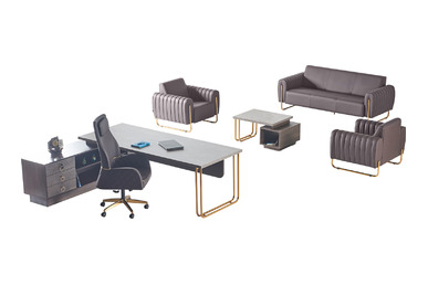 marcelin metal boru ayaklı yönetici takımı - küçük detay görsel 4