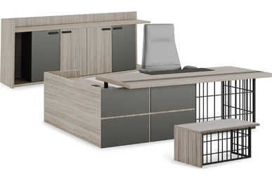 norm metal ayaklı yönetici mobilyası